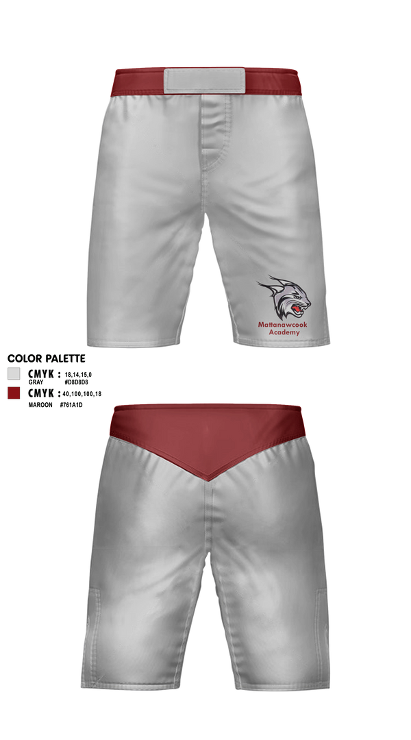 Fight Shorts, Mattanawcook Academy Wrestling, Wrestling, Teamtime, Team time, sublimation, custom sports apparel, team uniforms, spirit wear, spiritwear, sports uniforms, custom shirts, team store, custom team store, fundraiser sports, apparel fundraiser