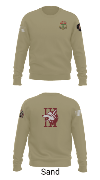 Crew Neck Sweatshirt, Apache company, 4-6 IN, Army, Teamtime, Team time, sublimation, custom sports apparel, team uniforms, spirit wear, spiritwear, sports uniforms, custom shirts, team store, custom team store, fundraiser sports, apparel fundraiser