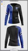 Todd County High School Wrestling 85691446 Women's Long Sleeve V-neck Shirt - 16