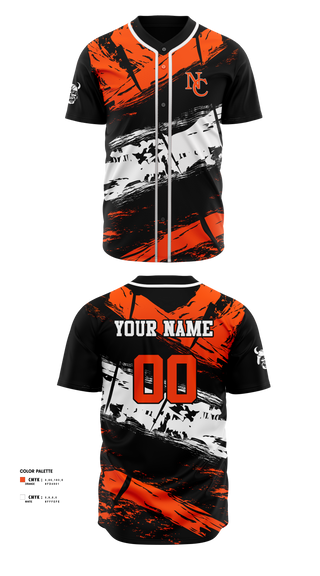 Full Button Baseball Jersey, North Canton Hoover Vikings, Baseball, Teamtime, Team time, sublimation, custom sports apparel, team uniforms, spirit wear, spiritwear, sports uniforms, custom shirts, team store, custom team store, fundraiser sports, apparel fundraiser