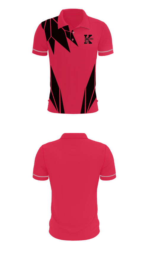 Short Sleeve Performance Polo, Martin Luther King Jr High School Tennis, Tennis, Teamtime, Team time, sublimation, custom sports apparel, team uniforms, spirit wear, spiritwear, sports uniforms, custom shirts, team store, custom team store, fundraiser sports, apparel fundraiser