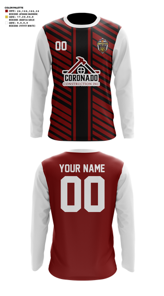 Long Sleeve Performance Shirt, Azteca FC, Men's Soccer, Teamtime, Team time, sublimation, custom sports apparel, team uniforms, spirit wear, spiritwear, sports uniforms, custom shirts, team store, custom team store, fundraiser sports, apparel fundraiser