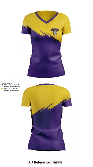 Womens Short Sleeve Vneck Shirt, Jacksonville College eSports, E-Sports, Teamtime, Team time, sublimation, custom sports apparel, team uniforms, spirit wear, spiritwear, sports uniforms, custom shirts, team store, custom team store, fundraiser sports, apparel fundraiser