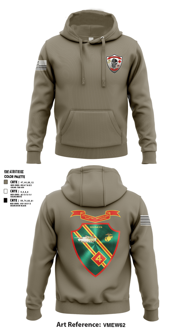 Hoodie, Det. 4 Tows and Scouts 4th Tank Battalion, , Teamtime, Team time, sublimation, custom sports apparel, team uniforms, spirit wear, spiritwear, sports uniforms, custom shirts, team store, custom team store, fundraiser sports, apparel fundraiser