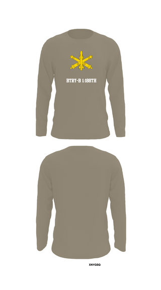 Long Sleeve Performance Shirt, BTRY-B 1/188th, National Guard, Teamtime, Team time, sublimation, custom sports apparel, team uniforms, spirit wear, spiritwear, sports uniforms, custom shirts, team store, custom team store, fundraiser sports, apparel fundraiser
