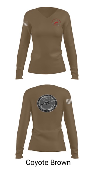 Women's Long Sleeve Vneck Shirt, Firearms and Tactics training, Police, Teamtime, Team time, sublimation, custom sports apparel, team uniforms, spirit wear, spiritwear, sports uniforms, custom shirts, team store, custom team store, fundraiser sports, apparel fundraiser