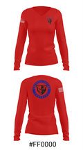 Campbell-Savona Senior High School Track 38592234 Women's Long Sleeve V-neck Shirt - 20