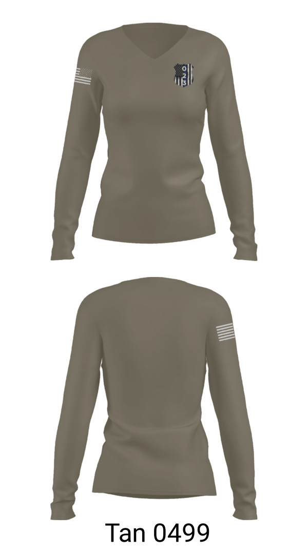 Women's Long Sleeve Vneck Shirt, 023 APD, , Teamtime, Team time, sublimation, custom sports apparel, team uniforms, spirit wear, spiritwear, sports uniforms, custom shirts, team store, custom team store, fundraiser sports, apparel fundraiser
