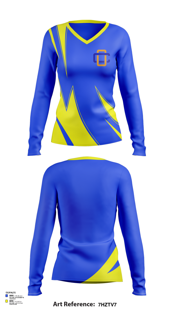 Womens Long Sleeve Vneck Shirt, The Outing Club, Spirit Store, Teamtime, Team time, sublimation, custom sports apparel, team uniforms, spirit wear, spiritwear, sports uniforms, custom shirts, team store, custom team store, fundraiser sports, apparel fundraiser