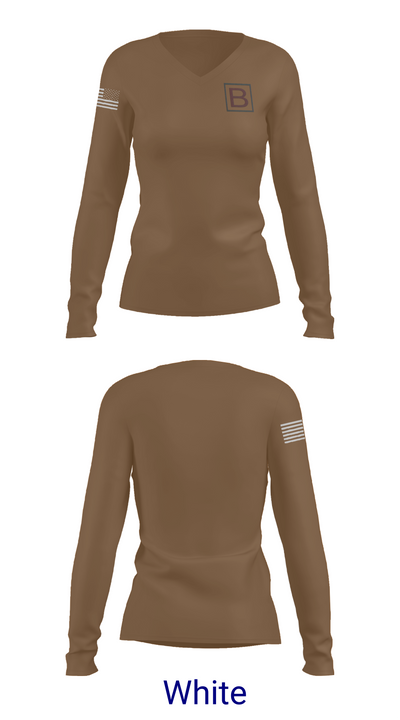 Big bacon 78222770 Women's Long Sleeve V-neck Shirt - 16