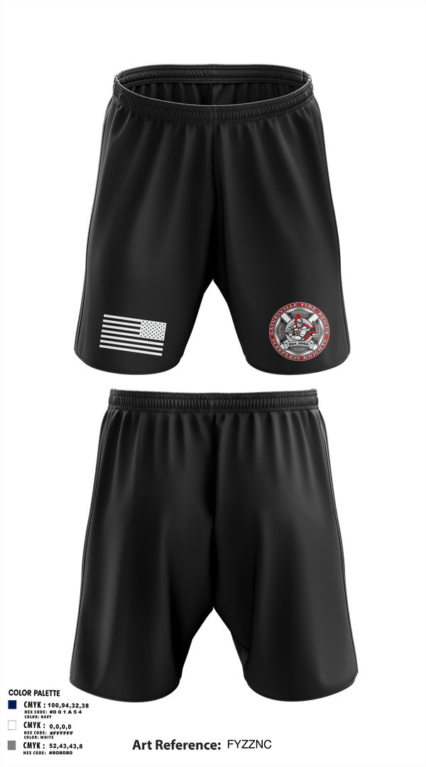 Athletic Shorts With Pockets, GFR Station 3, Fire Department, Teamtime, Team time, sublimation, custom sports apparel, team uniforms, spirit wear, spiritwear, sports uniforms, custom shirts, team store, custom team store, fundraiser sports, apparel fundraiser