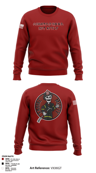 Crew Neck Sweatshirt, Engine 12, Fire Department, Teamtime, Team time, sublimation, custom sports apparel, team uniforms, spirit wear, spiritwear, sports uniforms, custom shirts, team store, custom team store, fundraiser sports, apparel fundraiser