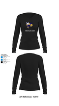 Wynne Yellowjackets 78568306 Women's Long Sleeve V-neck Shirt - 34