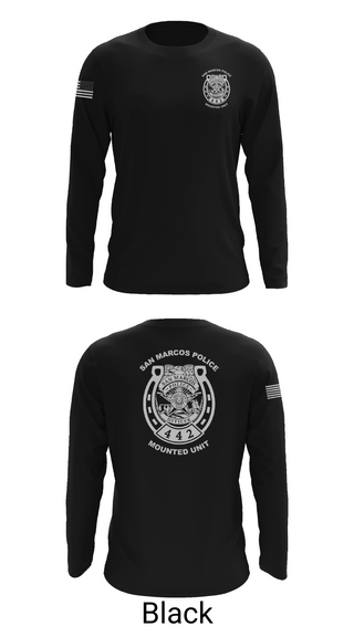 Long Sleeve Performance Shirt, San Marcos Police Mounted Unit, , Teamtime, Team time, sublimation, custom sports apparel, team uniforms, spirit wear, spiritwear, sports uniforms, custom shirts, team store, custom team store, fundraiser sports, apparel fundraiser