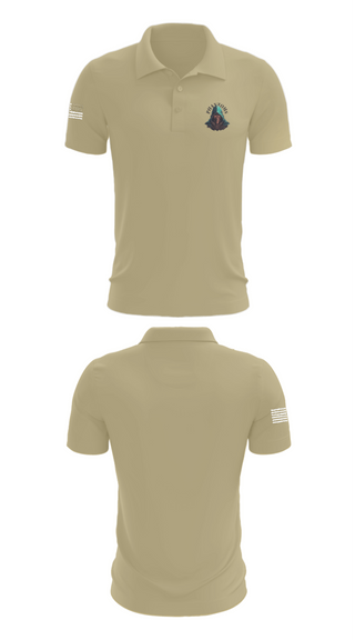 Short Sleeve Performance Polo, 2nd Platoon Charlie Battery 5-4, Army, Teamtime, Team time, sublimation, custom sports apparel, team uniforms, spirit wear, spiritwear, sports uniforms, custom shirts, team store, custom team store, fundraiser sports, apparel fundraiser