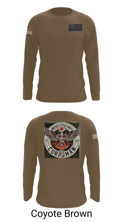 Hospital Corpsman 483709 Long Sleeve Performance Shirt 6