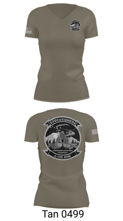 Executioners 26659367 Women's Short Sleeve V-neck Shirt - 68