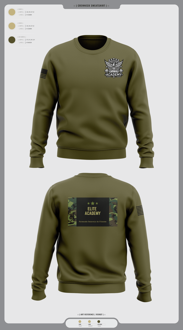 Crew Neck Sweatshirt, ELITE SQUAD, Cross Country, Teamtime, Team time, sublimation, custom sports apparel, team uniforms, spirit wear, spiritwear, sports uniforms, custom shirts, team store, custom team store, fundraiser sports, apparel fundraiser