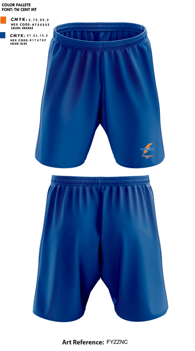 Central Middle School Golf 89815012 Athletic Shorts With Pockets - 1