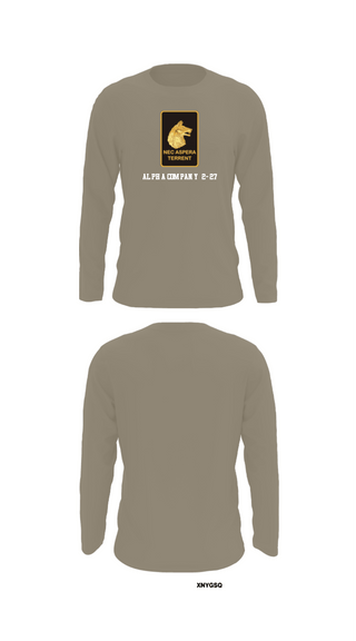 Long Sleeve Performance Shirt, Alpha Company  2-27, Army, Teamtime, Team time, sublimation, custom sports apparel, team uniforms, spirit wear, spiritwear, sports uniforms, custom shirts, team store, custom team store, fundraiser sports, apparel fundraiser
