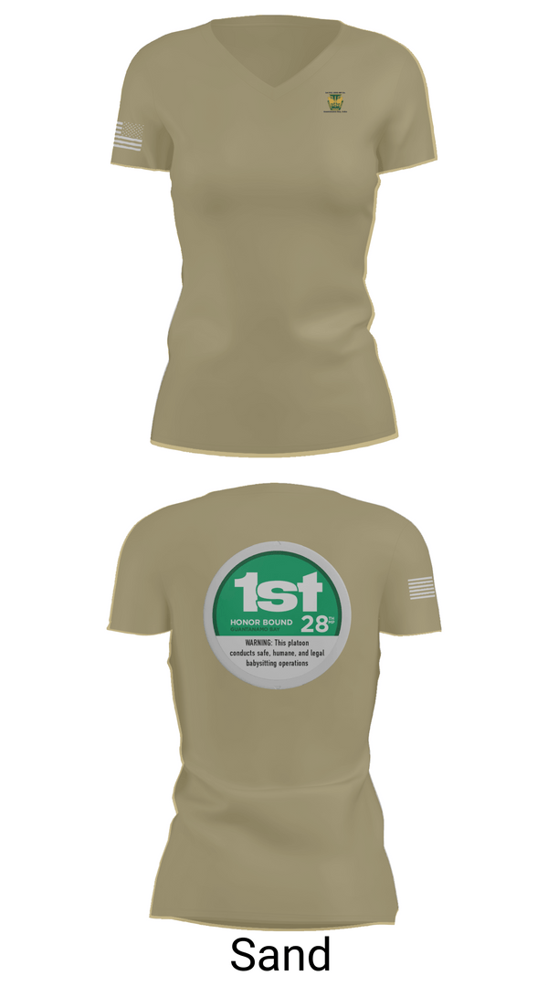 Womens Short Sleeve Vneck Shirt, 28th MP Company, National Guard, Teamtime, Team time, sublimation, custom sports apparel, team uniforms, spirit wear, spiritwear, sports uniforms, custom shirts, team store, custom team store, fundraiser sports, apparel fundraiser