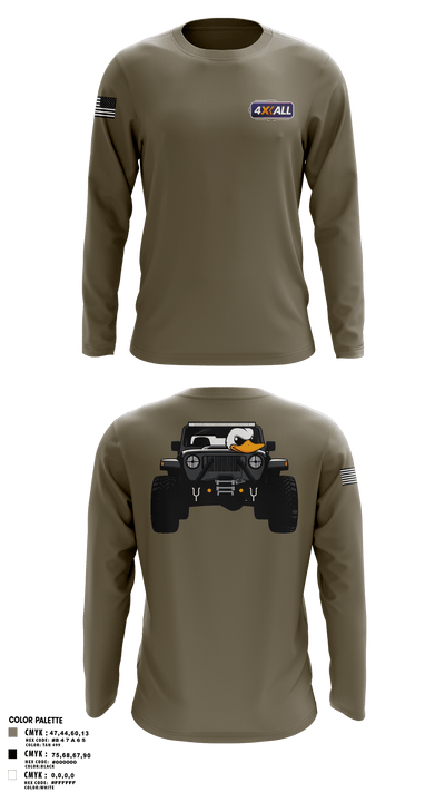 4XALL 51038609 Long Sleeve Performance Shirt - 1