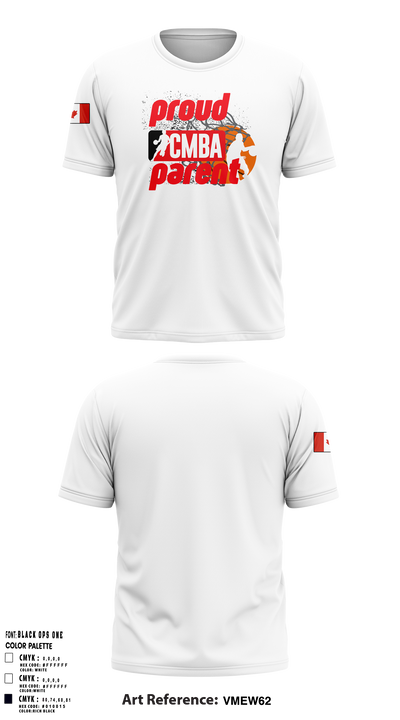 Calgary Minor Basketball Association 64914788 Short Sleeve Performance Shirt - 15