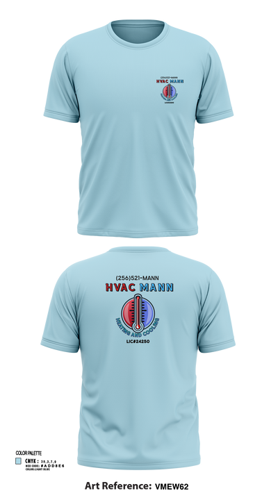 Hvacmannllc 74624786 Short Sleeve Performance Shirt - 120
