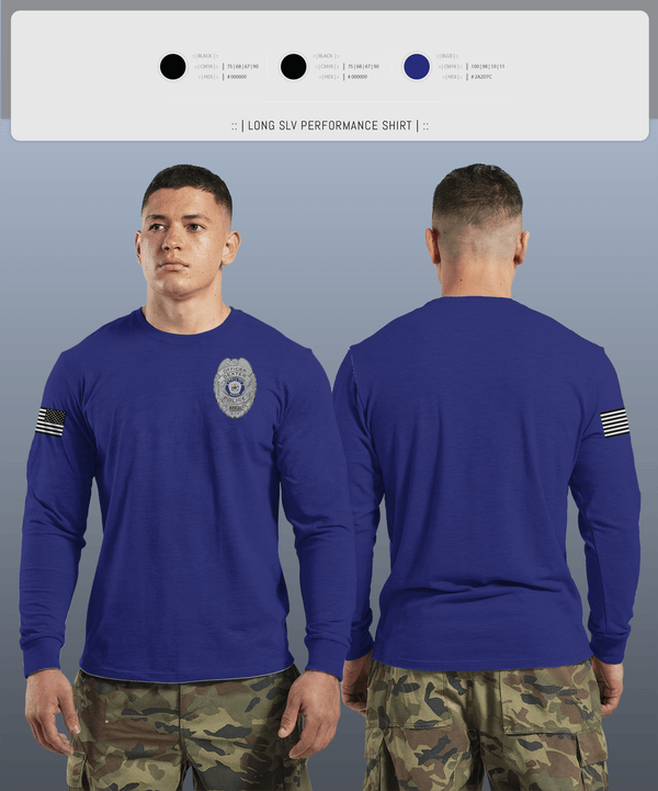 Long Sleeve Performance Shirt, Dexter Pd, Police, Teamtime, Team time, sublimation, custom sports apparel, team uniforms, spirit wear, spiritwear, sports uniforms, custom shirts, team store, custom team store, fundraiser sports, apparel fundraiser
