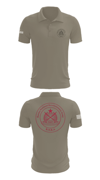 Short Sleeve Performance Polo, B.N.R.A, Army, Teamtime, Team time, sublimation, custom sports apparel, team uniforms, spirit wear, spiritwear, sports uniforms, custom shirts, team store, custom team store, fundraiser sports, apparel fundraiser