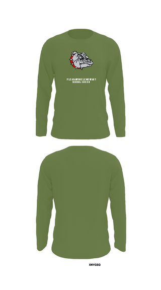 Long Sleeve Performance Shirt, Pleasanton Elementary School Cheer, Cheer, Teamtime, Team time, sublimation, custom sports apparel, team uniforms, spirit wear, spiritwear, sports uniforms, custom shirts, team store, custom team store, fundraiser sports, apparel fundraiser