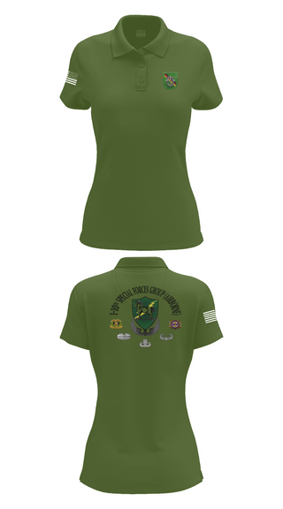 Womens Short Sleeve Performance Polo, 1-10 SFG FSC, Army, Teamtime, Team time, sublimation, custom sports apparel, team uniforms, spirit wear, spiritwear, sports uniforms, custom shirts, team store, custom team store, fundraiser sports, apparel fundraiser