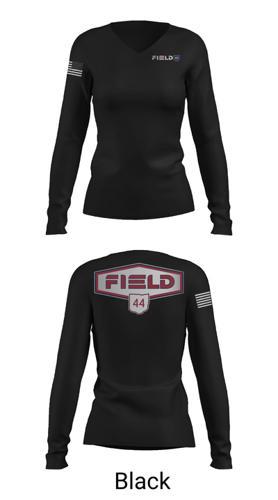 Field44 94967373 Women's Long Sleeve V-neck Shirt -1 35