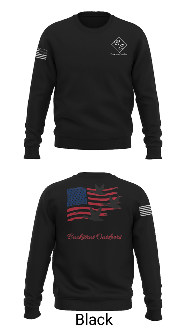 Crew Neck Sweatshirt, Buckstrut OutdoorsBuckstrut Outdoors, , Teamtime, Team time, sublimation, custom sports apparel, team uniforms, spirit wear, spiritwear, sports uniforms, custom shirts, team store, custom team store, fundraiser sports, apparel fundraiser