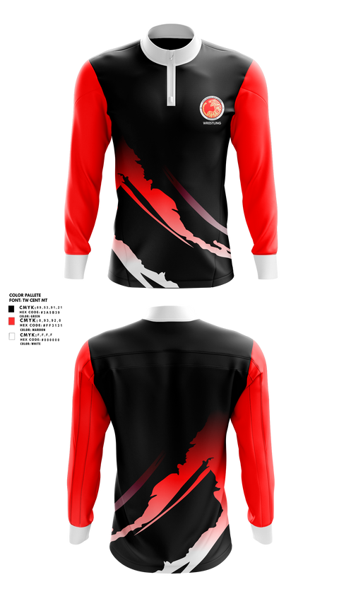 Quarter Zip Jacket, Torin Martial Arts Academy, Wrestling, Teamtime, Team time, sublimation, custom sports apparel, team uniforms, spirit wear, spiritwear, sports uniforms, custom shirts, team store, custom team store, fundraiser sports, apparel fundraiser