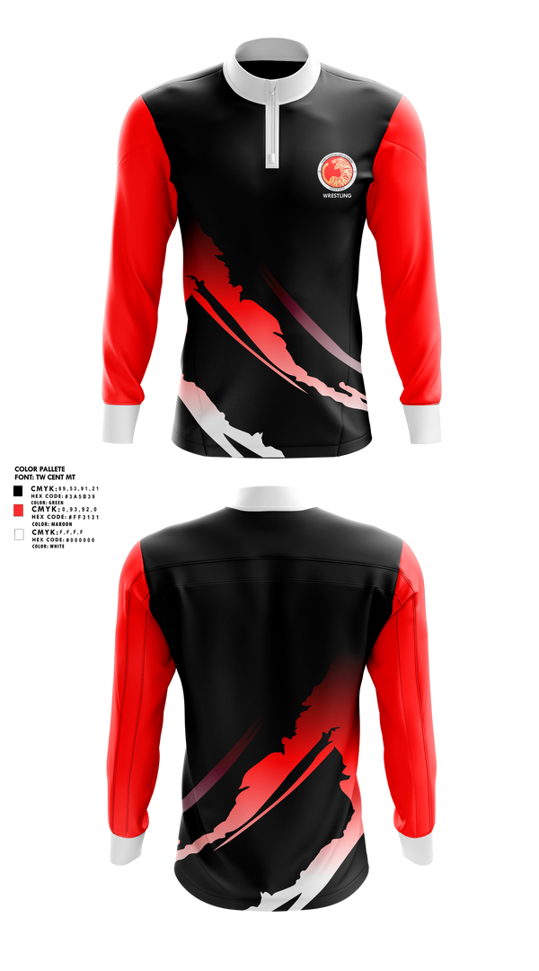 Quarter Zip Jacket, Torin Martial Arts Academy, Wrestling, Teamtime, Team time, sublimation, custom sports apparel, team uniforms, spirit wear, spiritwear, sports uniforms, custom shirts, team store, custom team store, fundraiser sports, apparel fundraiser