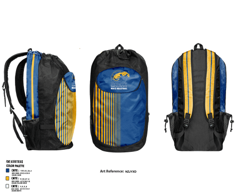 Gear Bag, David H Ponitz Career Technology Center Volleyball, Men's Volleyball, Teamtime, Team time, sublimation, custom sports apparel, team uniforms, spirit wear, spiritwear, sports uniforms, custom shirts, team store, custom team store, fundraiser sports, apparel fundraiser