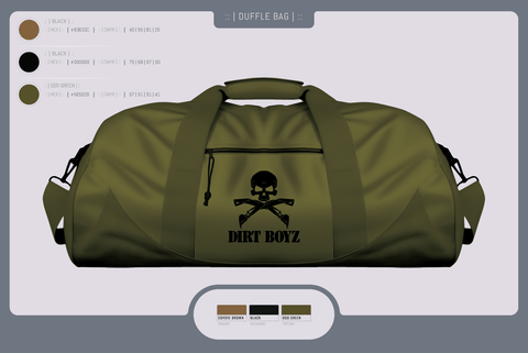 Duffle Bag, Dirt boyz, Air Force, Teamtime, Team time, sublimation, custom sports apparel, team uniforms, spirit wear, spiritwear, sports uniforms, custom shirts, team store, custom team store, fundraiser sports, apparel fundraiser