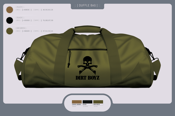 Duffle Bag, Dirt boyz, Air Force, Teamtime, Team time, sublimation, custom sports apparel, team uniforms, spirit wear, spiritwear, sports uniforms, custom shirts, team store, custom team store, fundraiser sports, apparel fundraiser