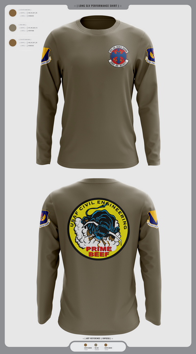 786th CES 8779713 Long Sleeve Performance Shirt 2