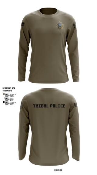 Long Sleeve Performance Shirt, Eastern Shawnee Tribal Police, Police, Teamtime, Team time, sublimation, custom sports apparel, team uniforms, spirit wear, spiritwear, sports uniforms, custom shirts, team store, custom team store, fundraiser sports, apparel fundraiser