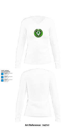 Womens Long Sleeve Vneck Shirt, White Settlement Youth Association Soccer, Men's Soccer, Teamtime, Team time, sublimation, custom sports apparel, team uniforms, spirit wear, spiritwear, sports uniforms, custom shirts, team store, custom team store, fundraiser sports, apparel fundraiser