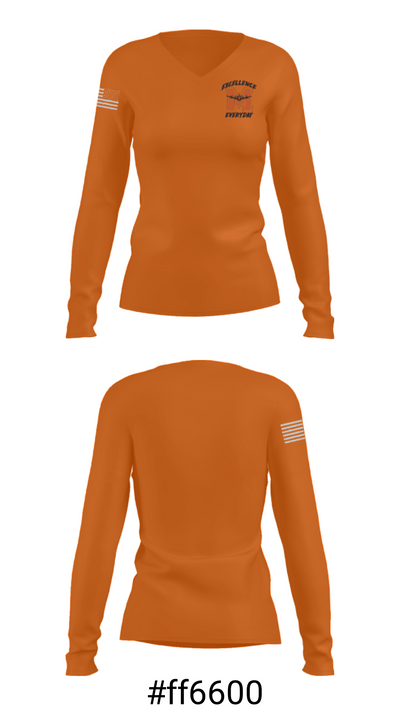 Macomb Senior High School Baseball 98202287 Women's Long Sleeve V-neck Shirt - 20