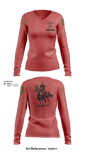 CGMCG 4385904 Women's Long Sleeve V-neck Shirt - 6