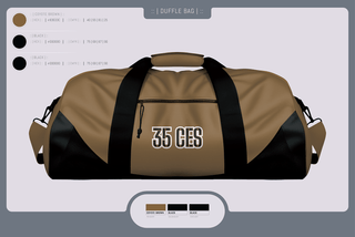 Duffle Bag, 35 CES, Air Force, Teamtime, Team time, sublimation, custom sports apparel, team uniforms, spirit wear, spiritwear, sports uniforms, custom shirts, team store, custom team store, fundraiser sports, apparel fundraiser