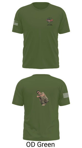 Old School Cotton Feel Shirt, 3-82 D Co. GSAB, Army, Teamtime, Team time, sublimation, custom sports apparel, team uniforms, spirit wear, spiritwear, sports uniforms, custom shirts, team store, custom team store, fundraiser sports, apparel fundraiser