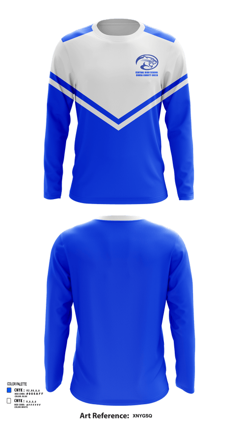 Long Sleeve Performance Shirt, Central High School Coosa County Cheer, Cheer, Teamtime, Team time, sublimation, custom sports apparel, team uniforms, spirit wear, spiritwear, sports uniforms, custom shirts, team store, custom team store, fundraiser sports, apparel fundraiser