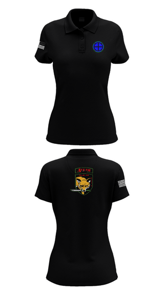Womens Short Sleeve Performance Polo, A co 935th ASB 3rd Platoon, National Guard, Teamtime, Team time, sublimation, custom sports apparel, team uniforms, spirit wear, spiritwear, sports uniforms, custom shirts, team store, custom team store, fundraiser sports, apparel fundraiser