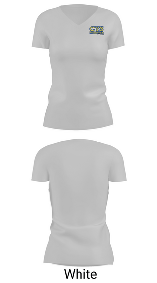 Womens Short Sleeve Vneck Shirt, ColdWater Cougara 'Shelby Youth Sports', Track & Field, Teamtime, Team time, sublimation, custom sports apparel, team uniforms, spirit wear, spiritwear, sports uniforms, custom shirts, team store, custom team store, fundraiser sports, apparel fundraiser