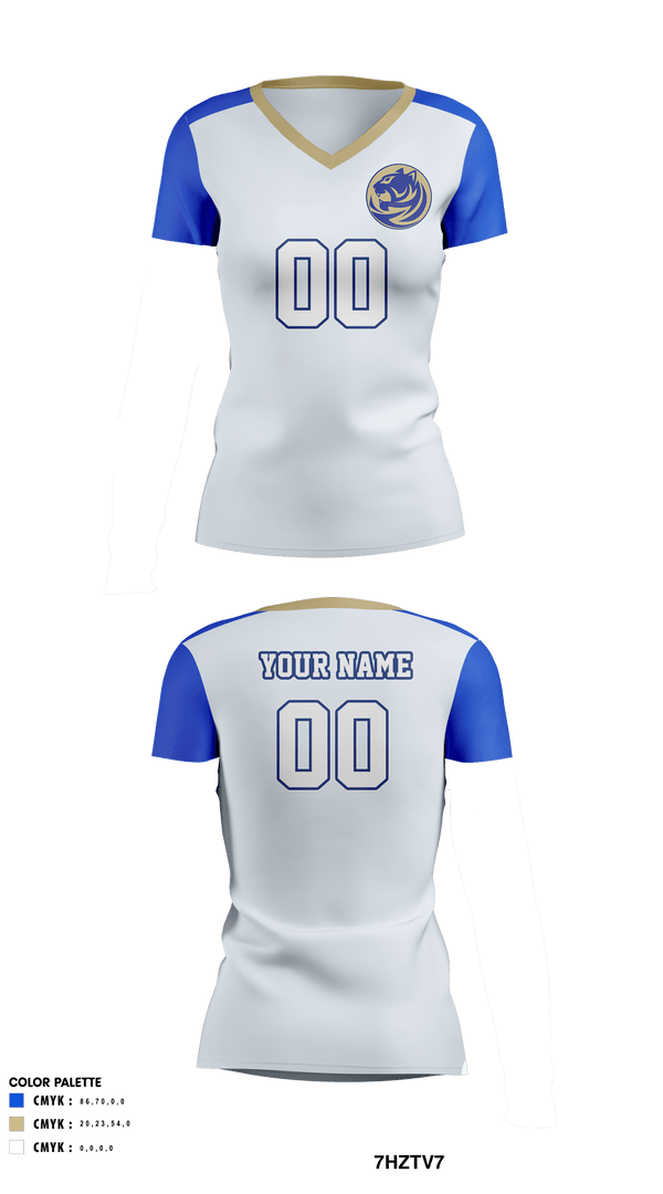 Womens Short Sleeve Vneck Shirt, Bradwell Institute Volleyball, Women's Volleyball, Teamtime, Team time, sublimation, custom sports apparel, team uniforms, spirit wear, spiritwear, sports uniforms, custom shirts, team store, custom team store, fundraiser sports, apparel fundraiser